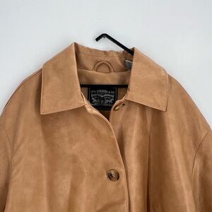 Levi’s Faux Leather Vintage Relaxed Oversized 90’s Inspired Blazer Jacket